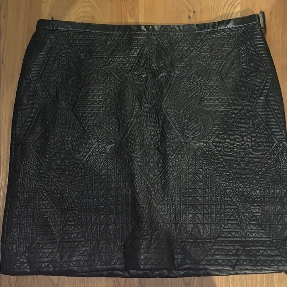 Leather Mini Skirt
